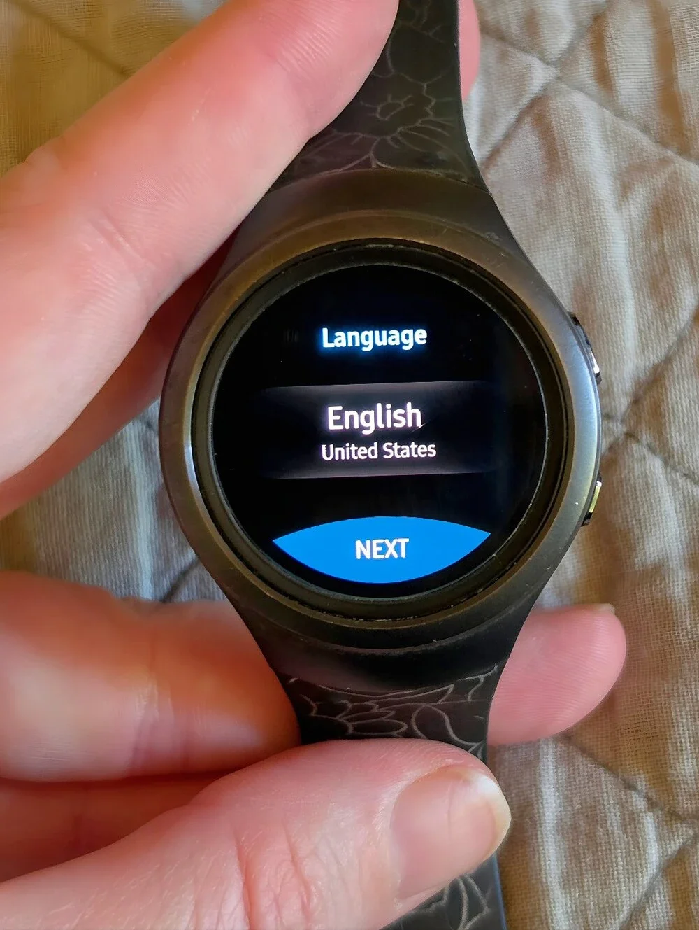 Black Samsung Gear S2 With Charging Dock